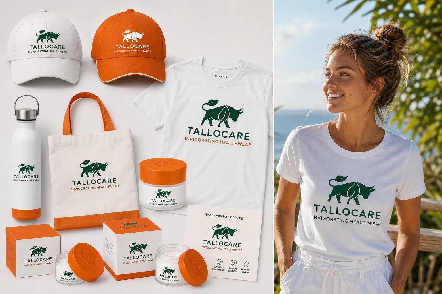TalloCare merch and lifestyle — invigorating skinwear